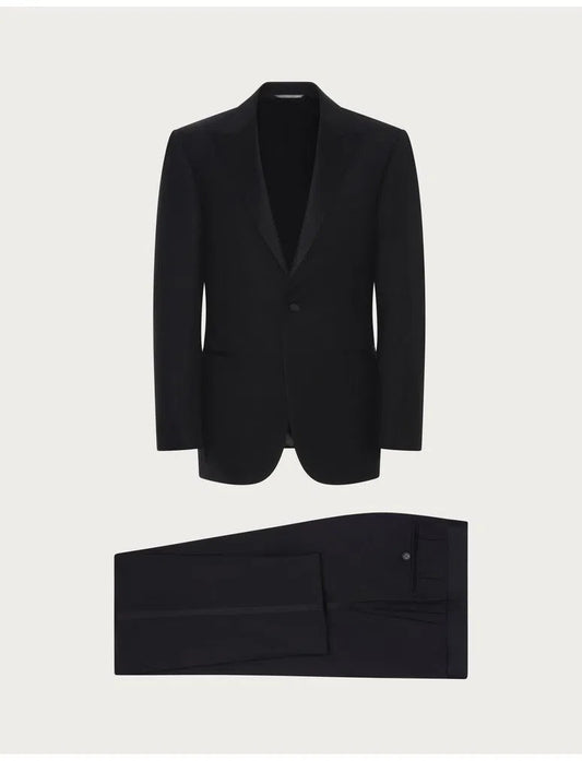 Canali Dinner Suit - Black with Peak Lapels