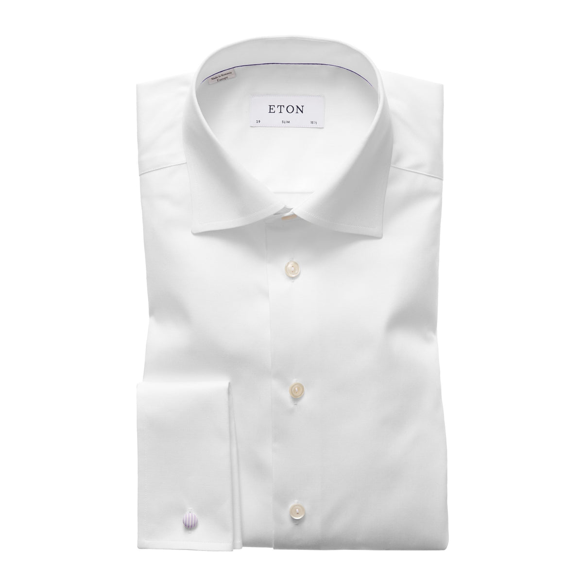 Eton L/S Business Shirt - Signature Twill in Contemporary Fit with French Cuffs