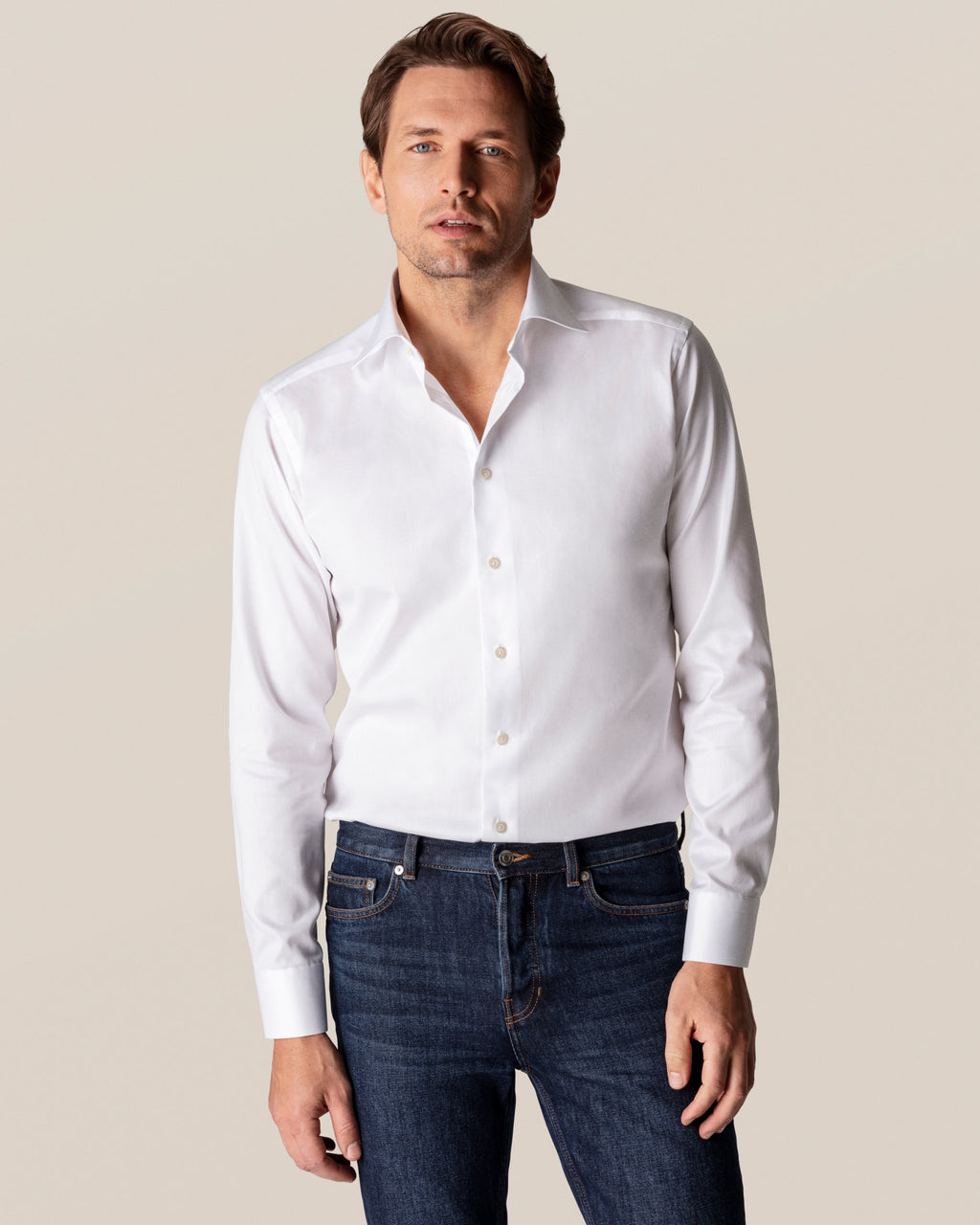 Eton L/S Business Shirt - Signature Twill in Contemporary Fit