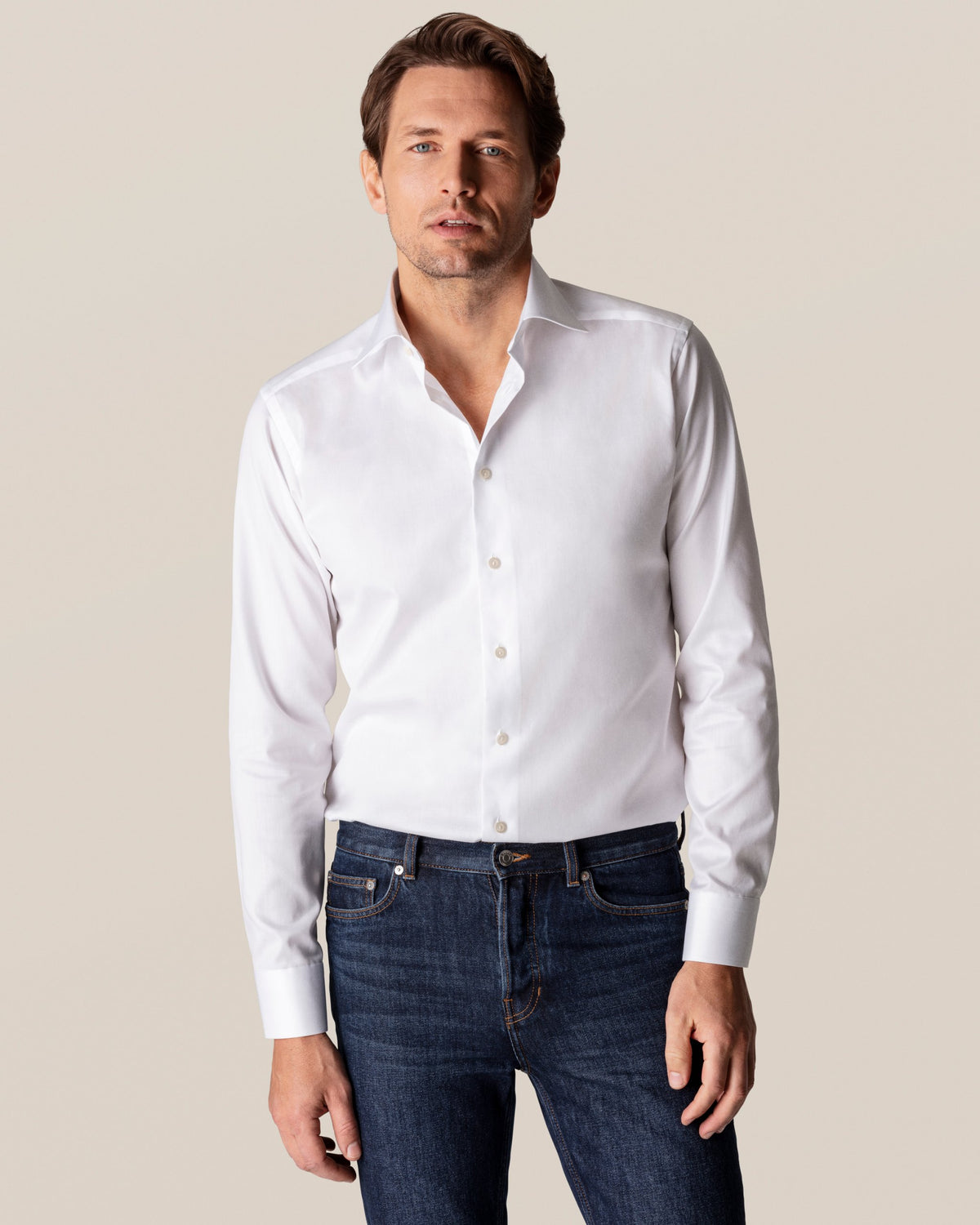 Eton L/S Business Shirt - Signature Twill in Contemporary Fit