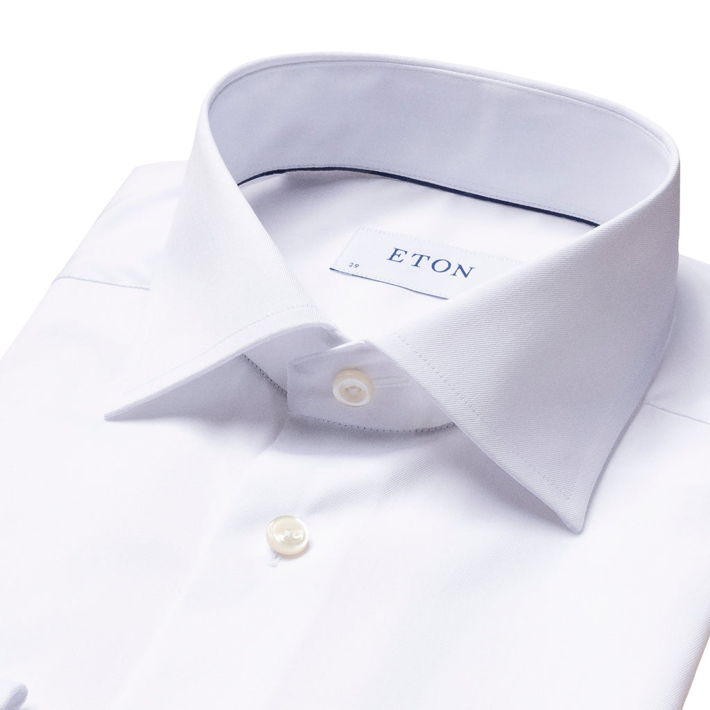 Eton L/S Business Shirt - Signature Twill in Contemporary Fit with French Cuffs