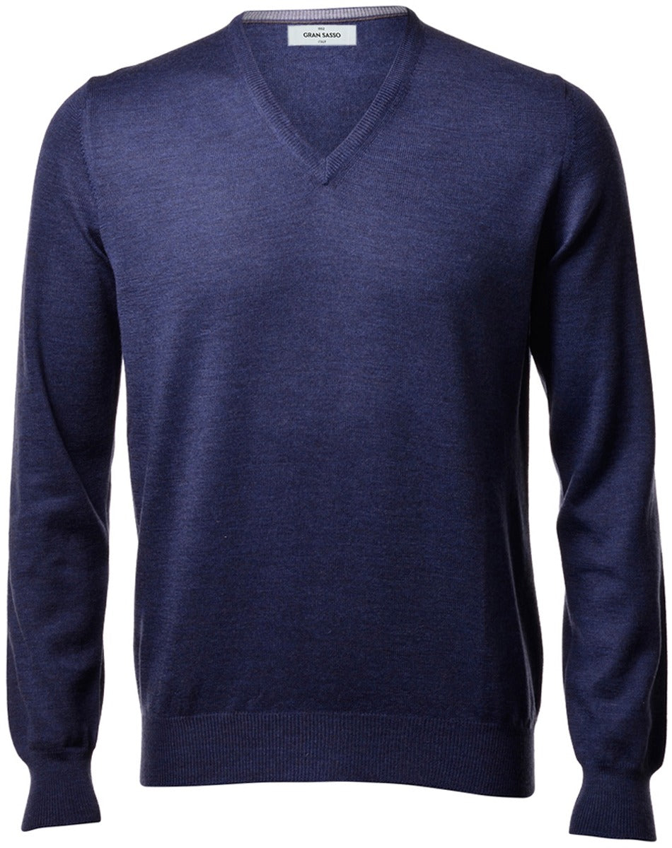 Gran Sasso Knit -  V-Neck Merino