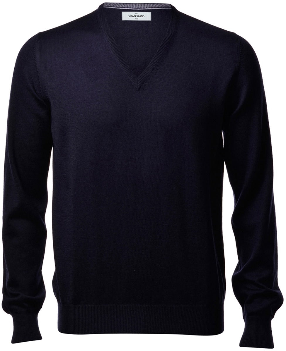 Gran Sasso Knit -  V-Neck Merino